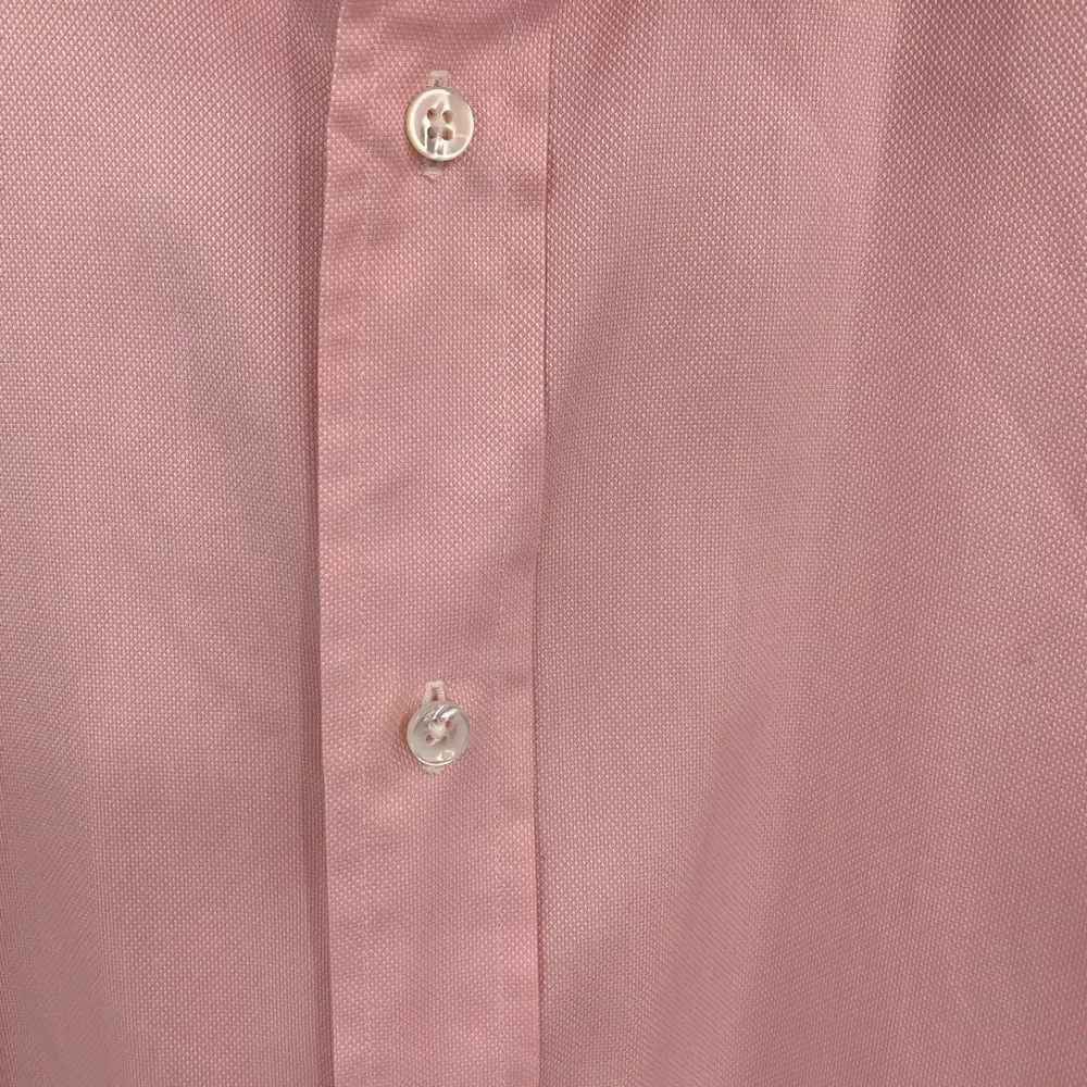 🩵JCREW mens 16.5-33 pink Cotton button down shirt
